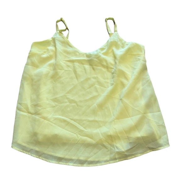 NWT ASOS Maternity Eco Swing Double Layer Cami Pastel Yellow Tank Top Size 12 - Picture 4 of 11